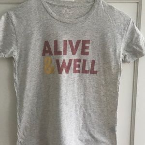 JCREW graphic tee XS